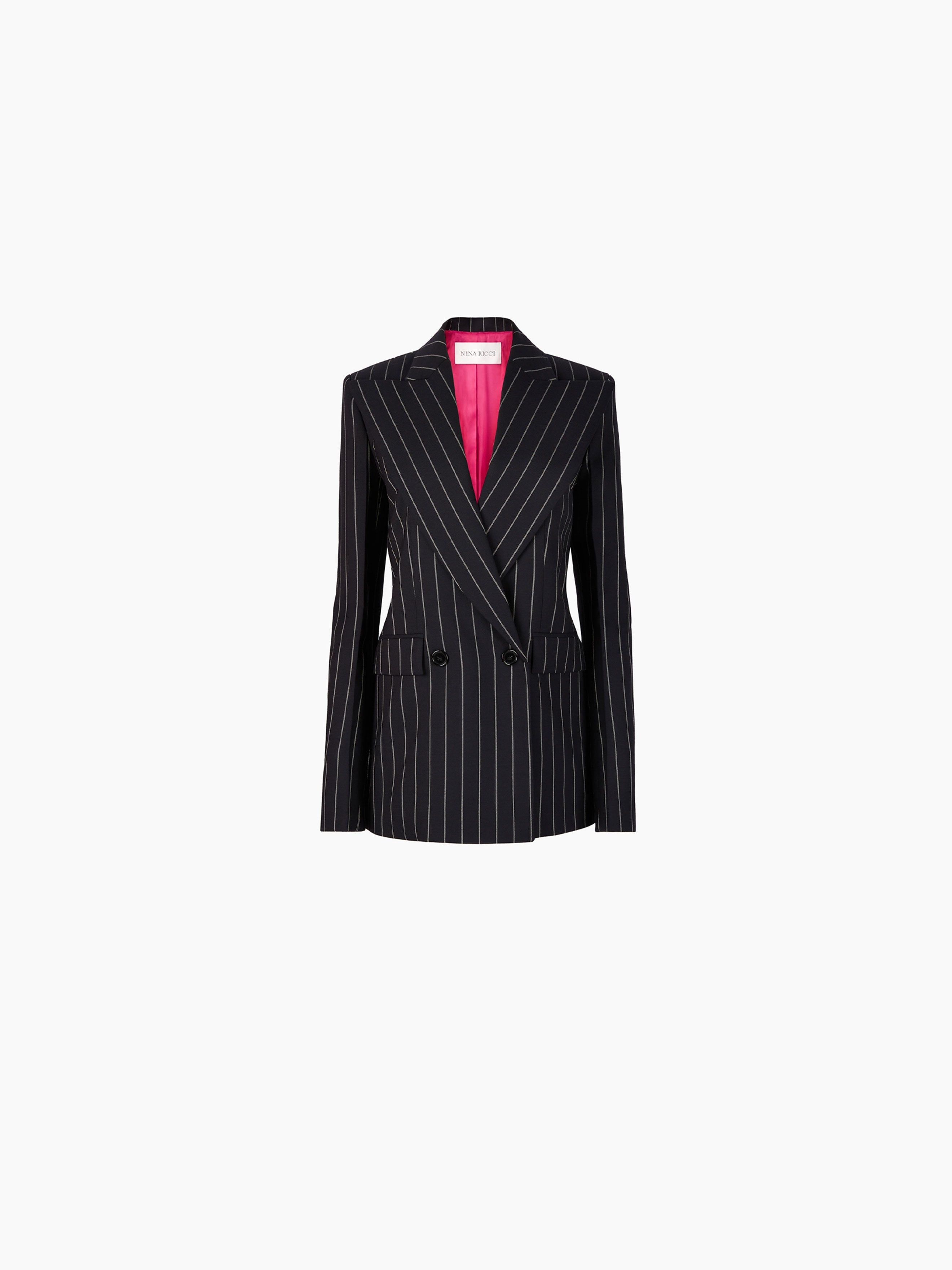 PINSTRIPE VIRGIN WOOL BLAZER - 5