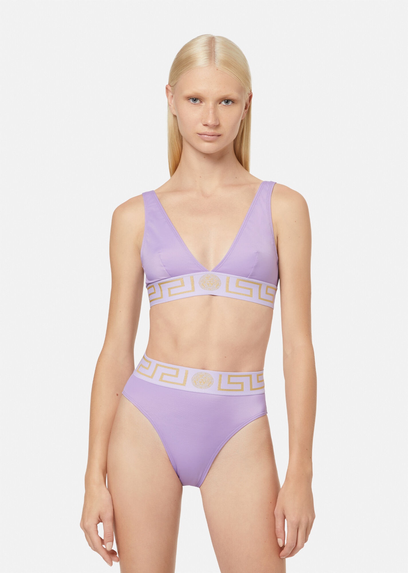 Greca Border Triangle Bikini Top - 2