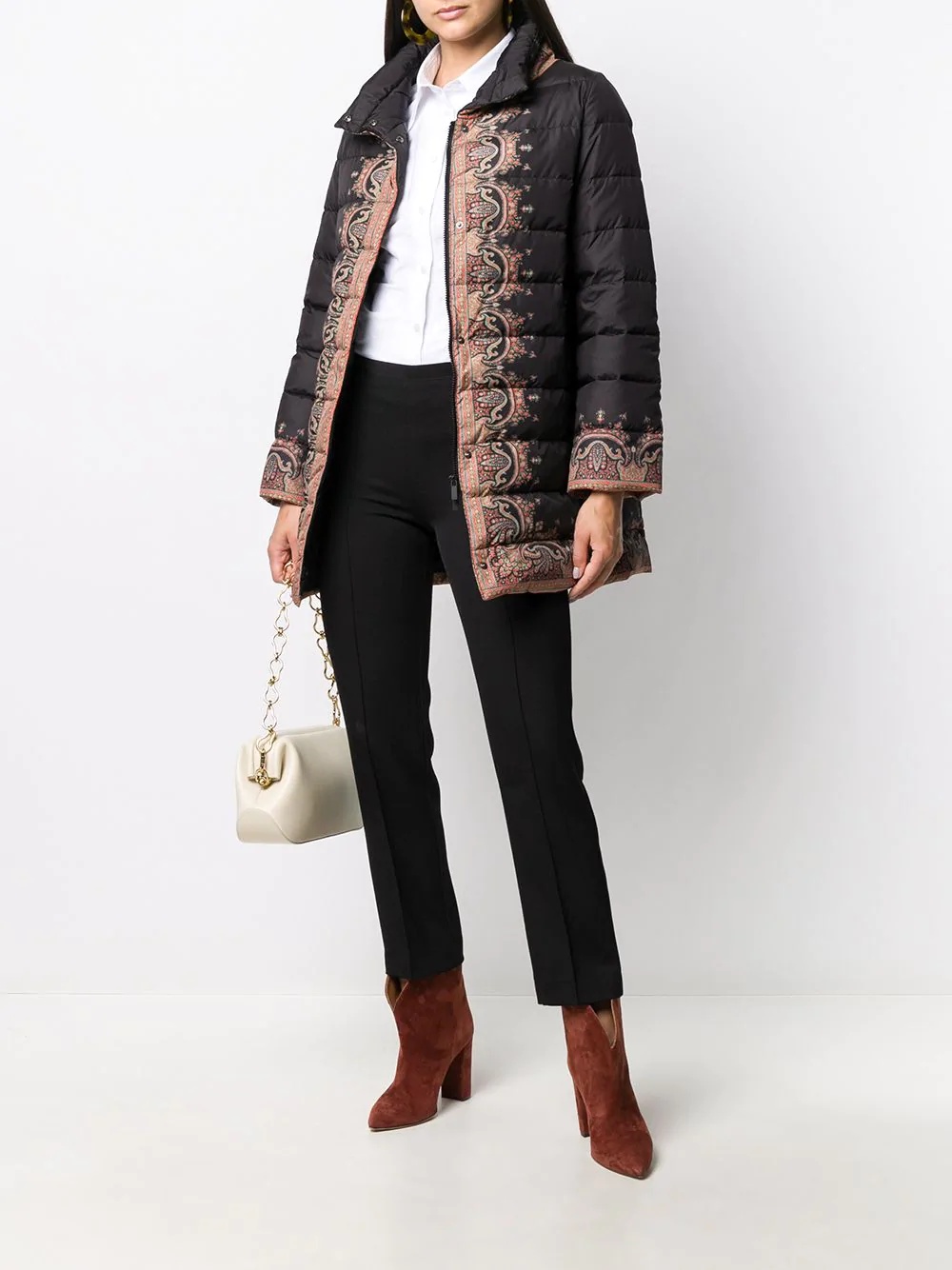 paisley-print puffer jacket - 2