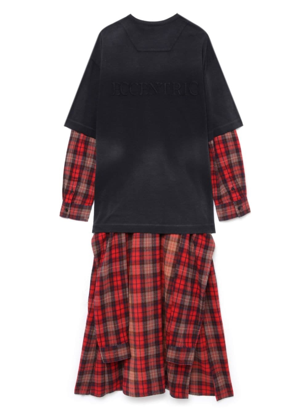 layered midi dress - 6
