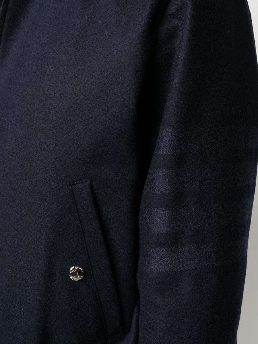 tonal 4-Bar flannel blouson jacket - 5