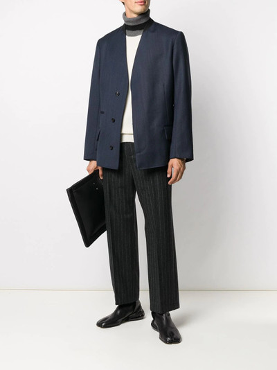 Maison Margiela collarless wool jacket outlook