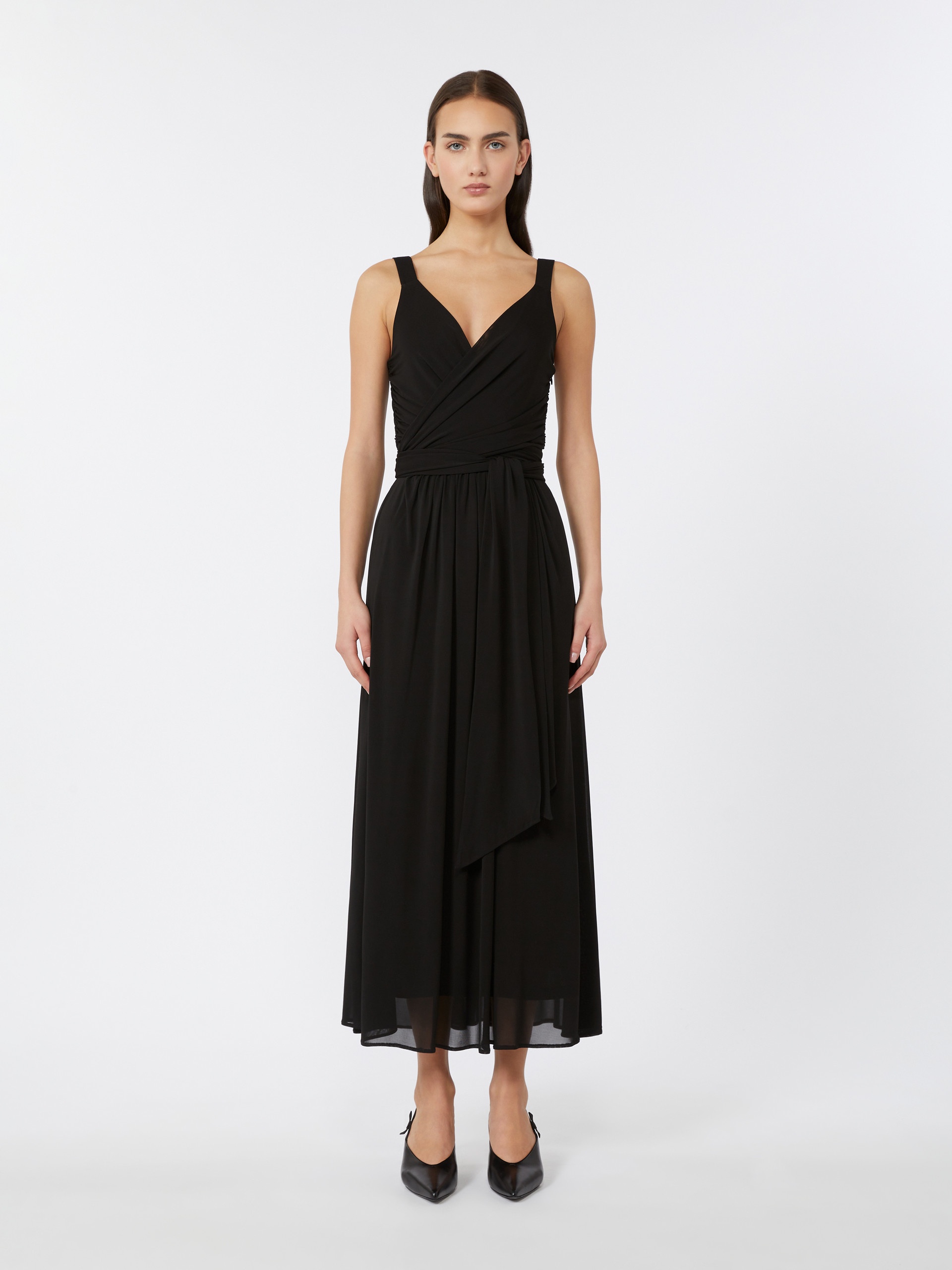 CURACAO Long viscose jersey dress - 3