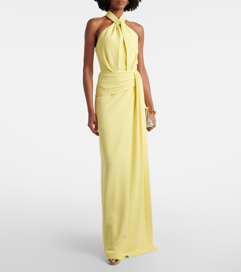 ELIE SAAB Halterneck cady gown outlook