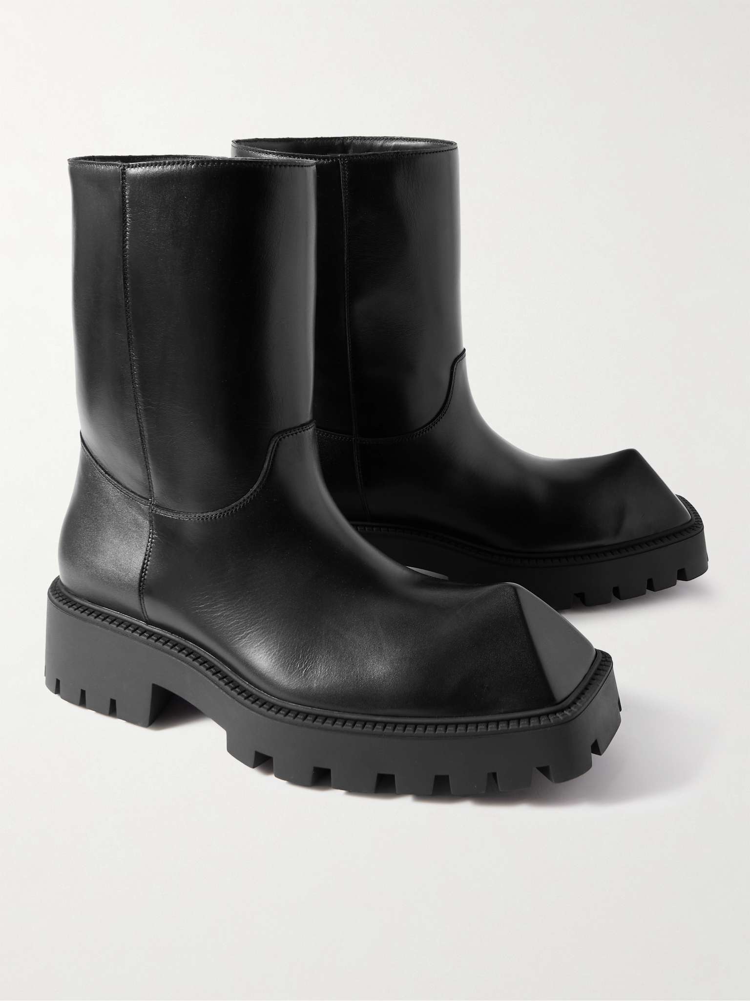 BALENCIAGA Rhino Leather Boots | REVERSIBLE