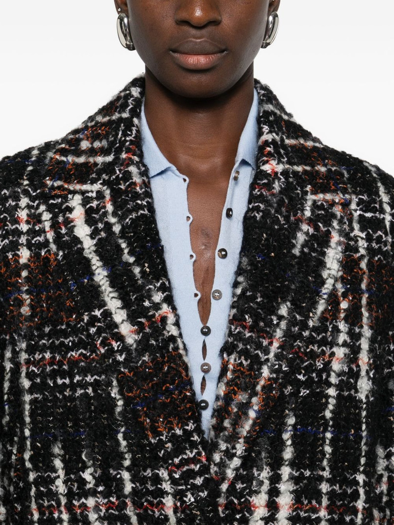 plaid single-breasted coat 5