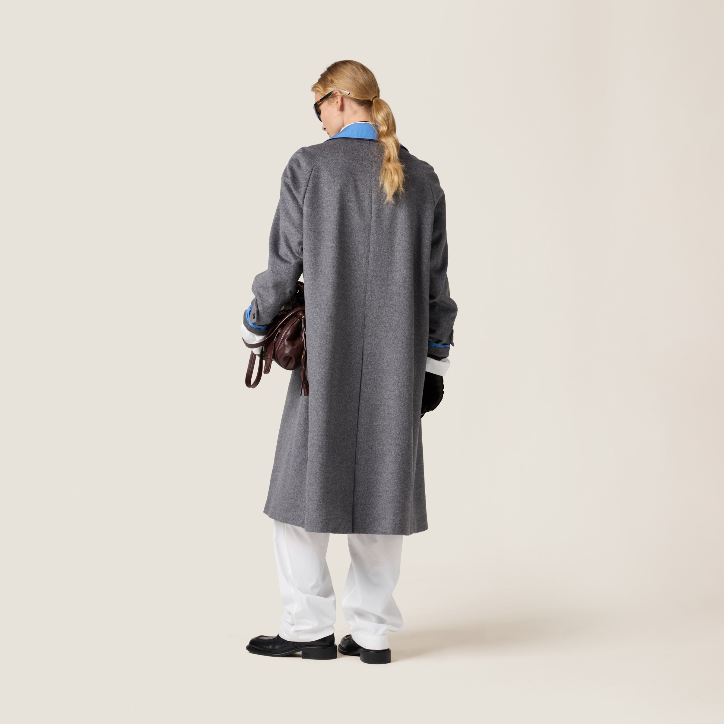 Single-breasted velour coat - 3