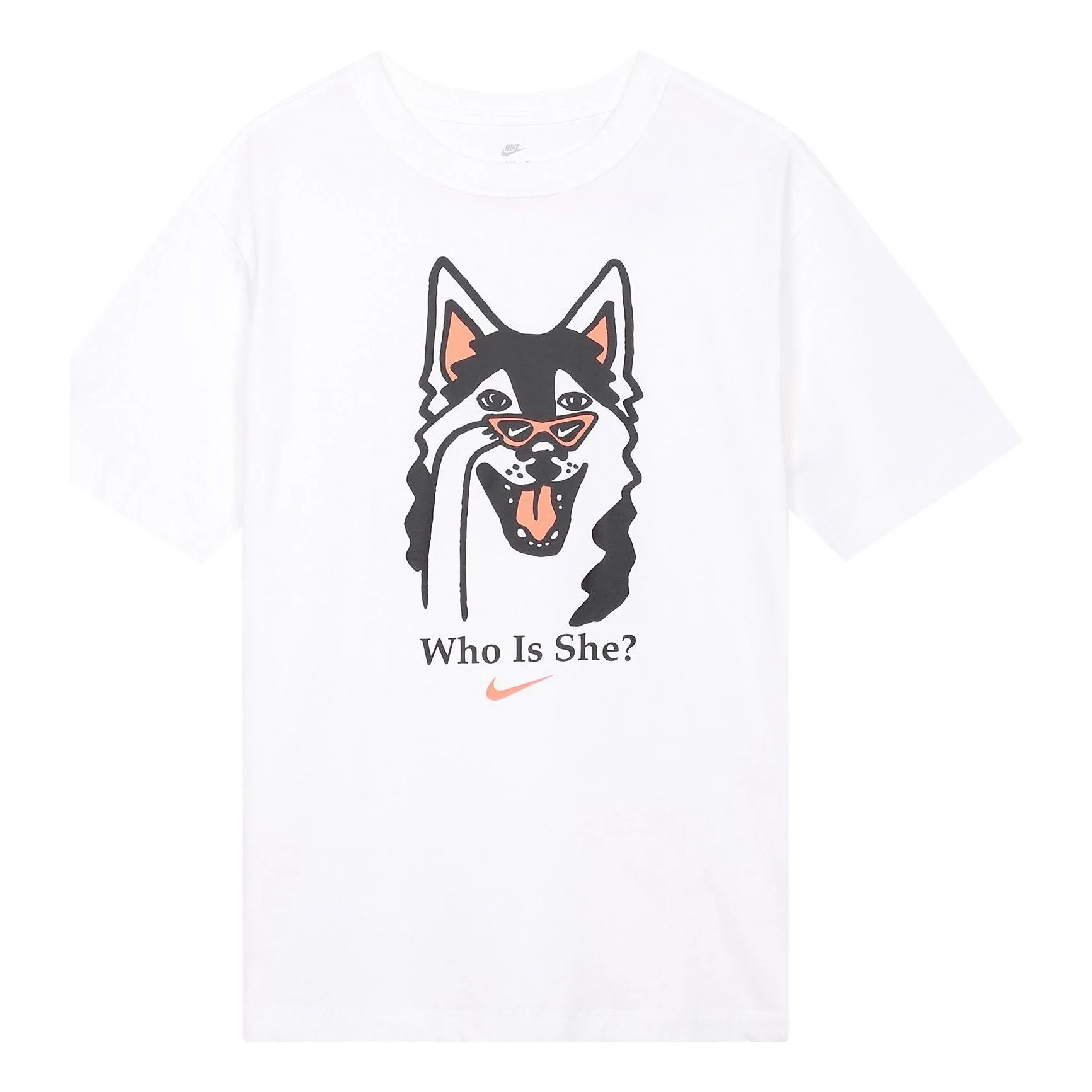 (WMNS) Nike AS W Nike Sportswear BF Tee Dog HBR White DJ1846-100 - 1