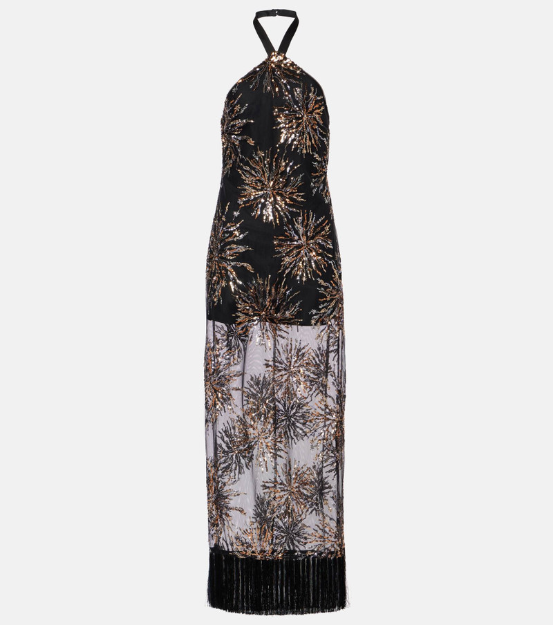 Nina Soleil sequined maxi dress 1