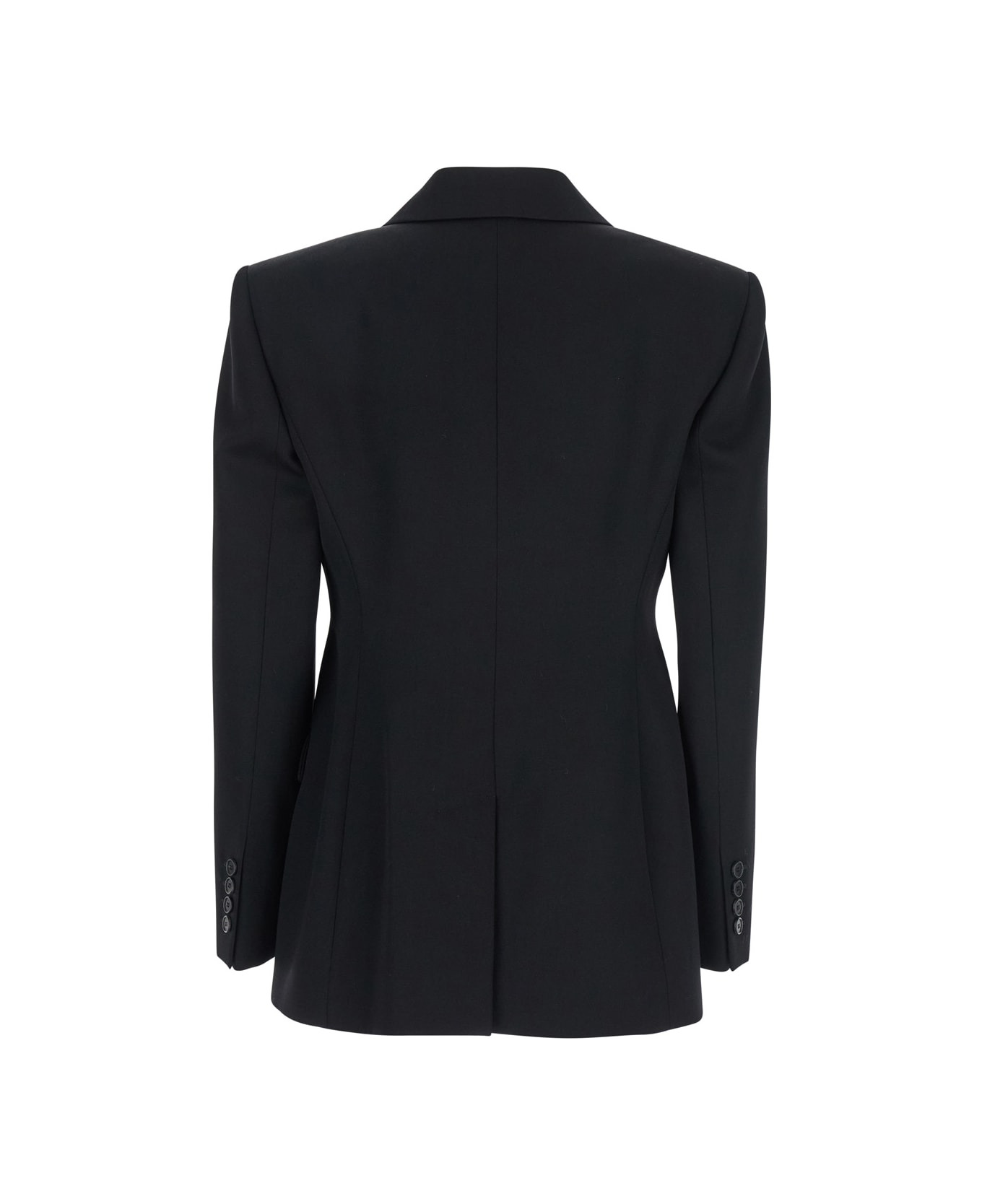 Black Wool Blazer - 2