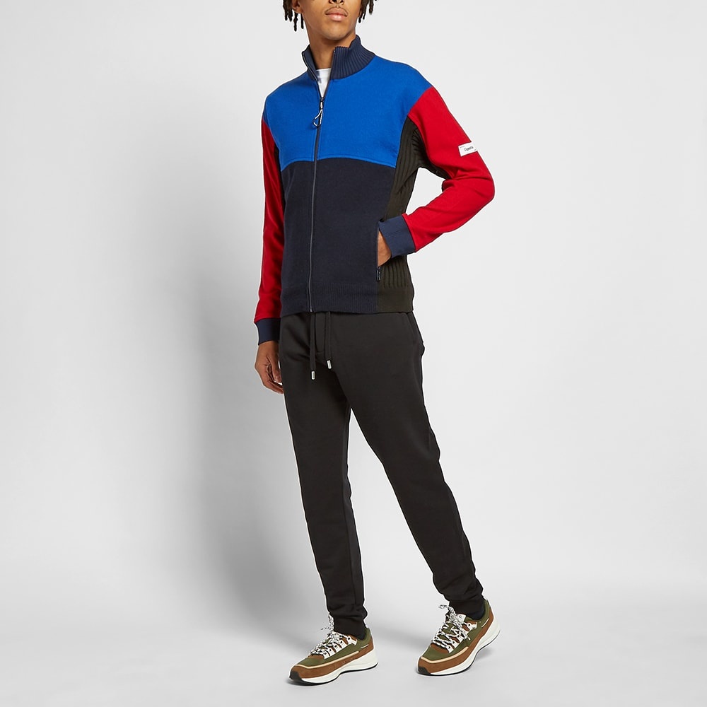 Kenzo Felted Colourblock Zip Knit Track Top - 5