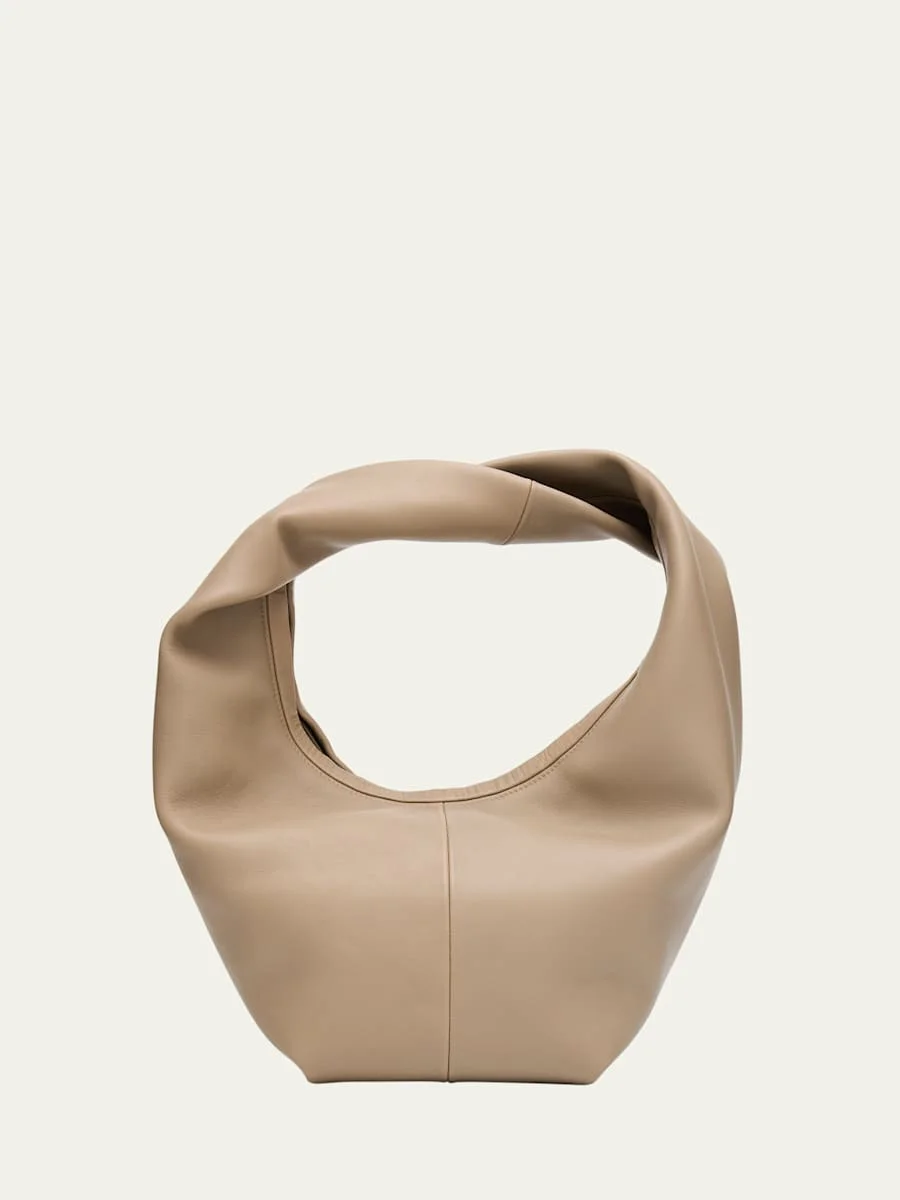 Yela Twisted Leather Shoulder Bag - 1