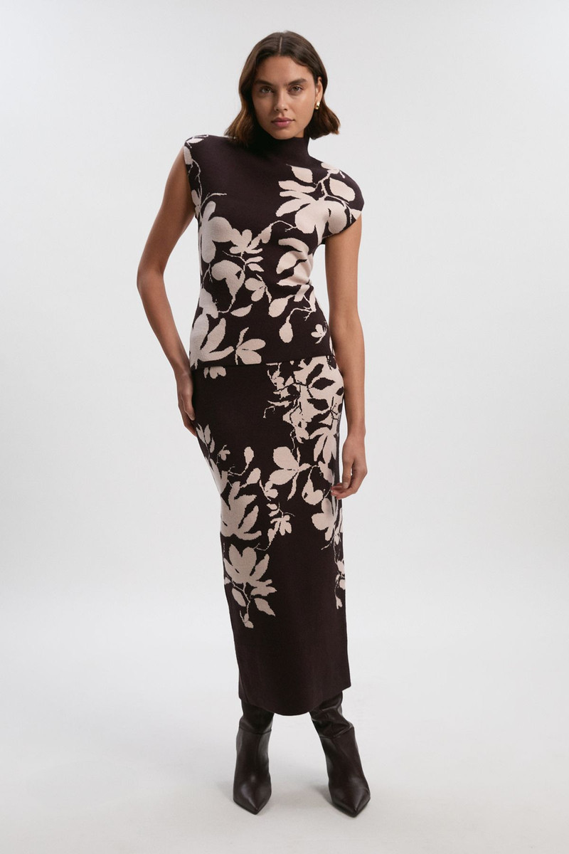 Jacquard Floral Knitted Top 3
