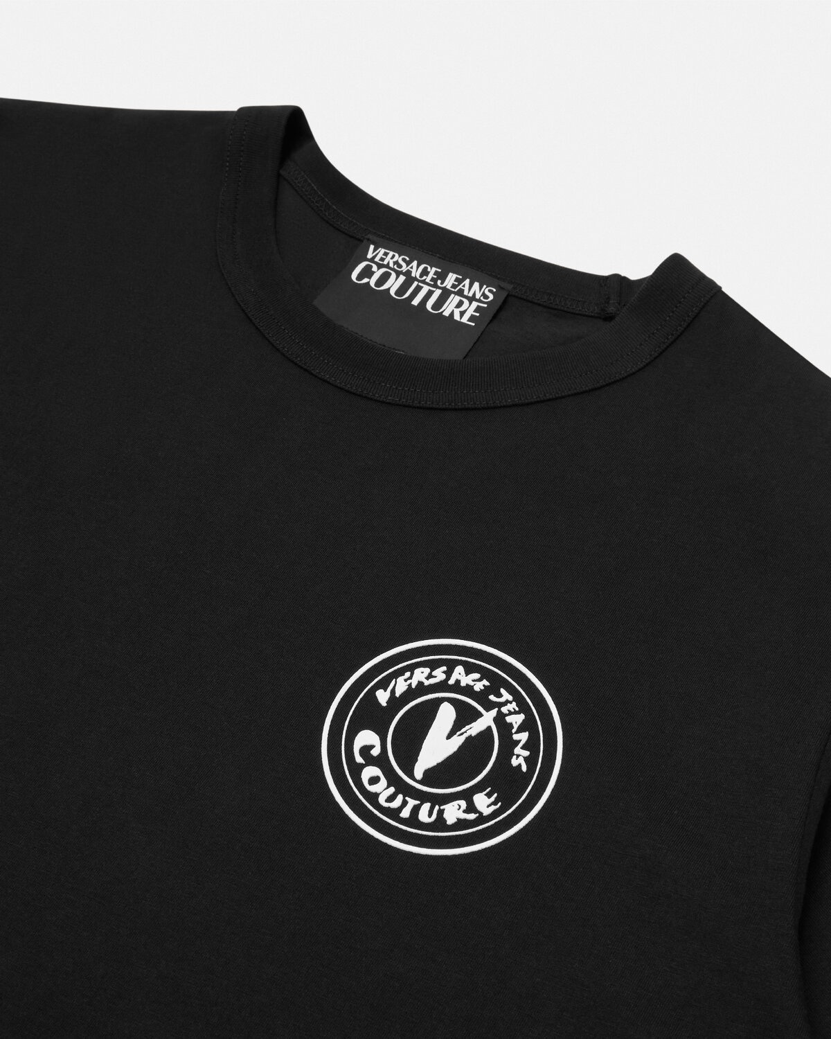 Embroidered V-Emblem T-Shirt - 2