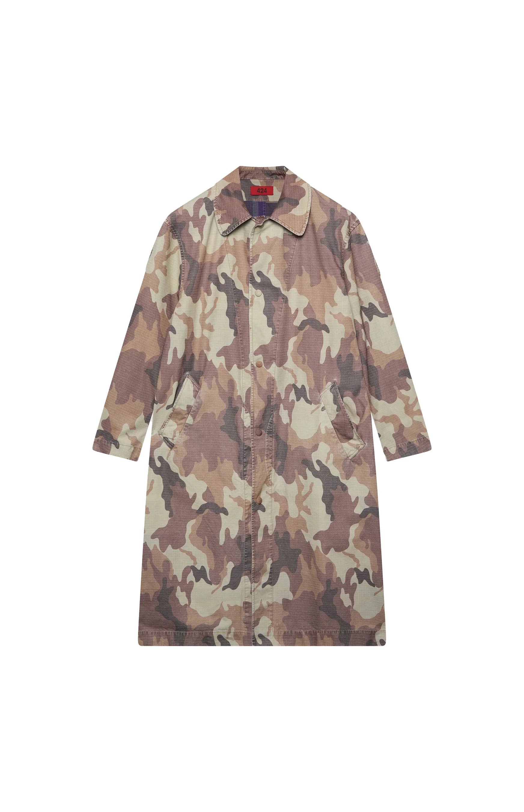 424 Reversible Light Trench Coat Camo - 1