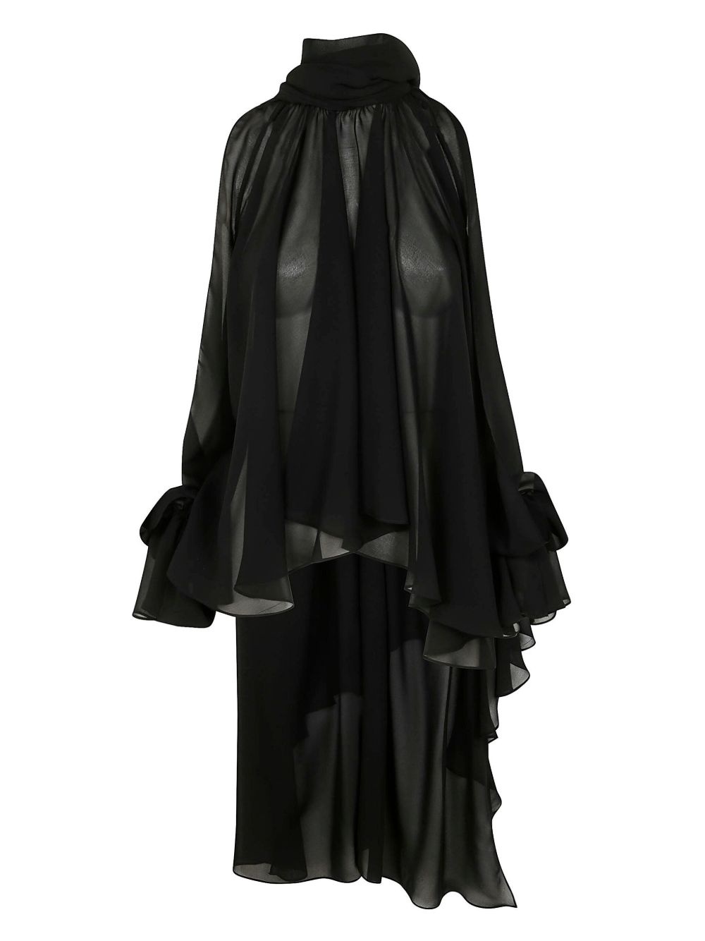 georgette asymmetric blouse - 1