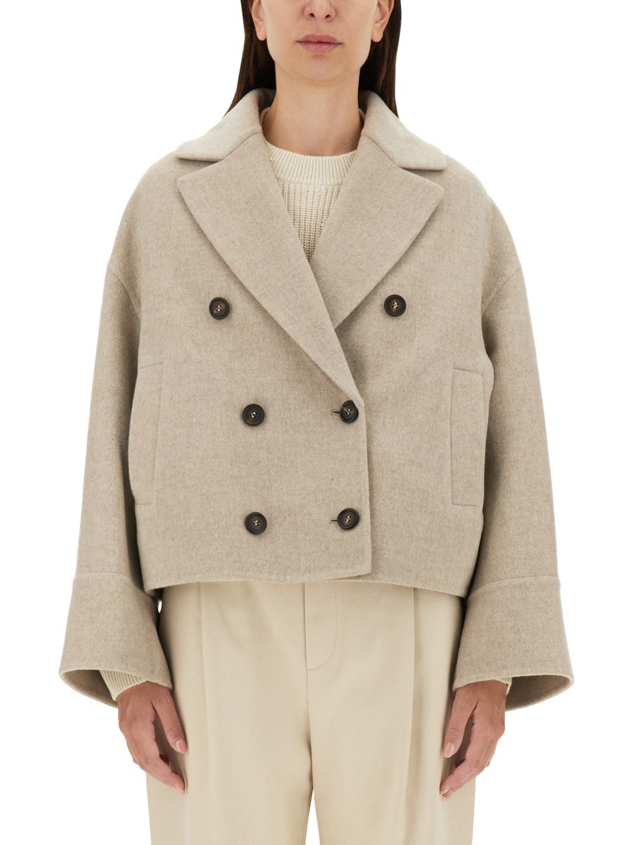 Brunello Cucinelli HAND-FINISHED WOOL AND CASHMERE DOUBLE