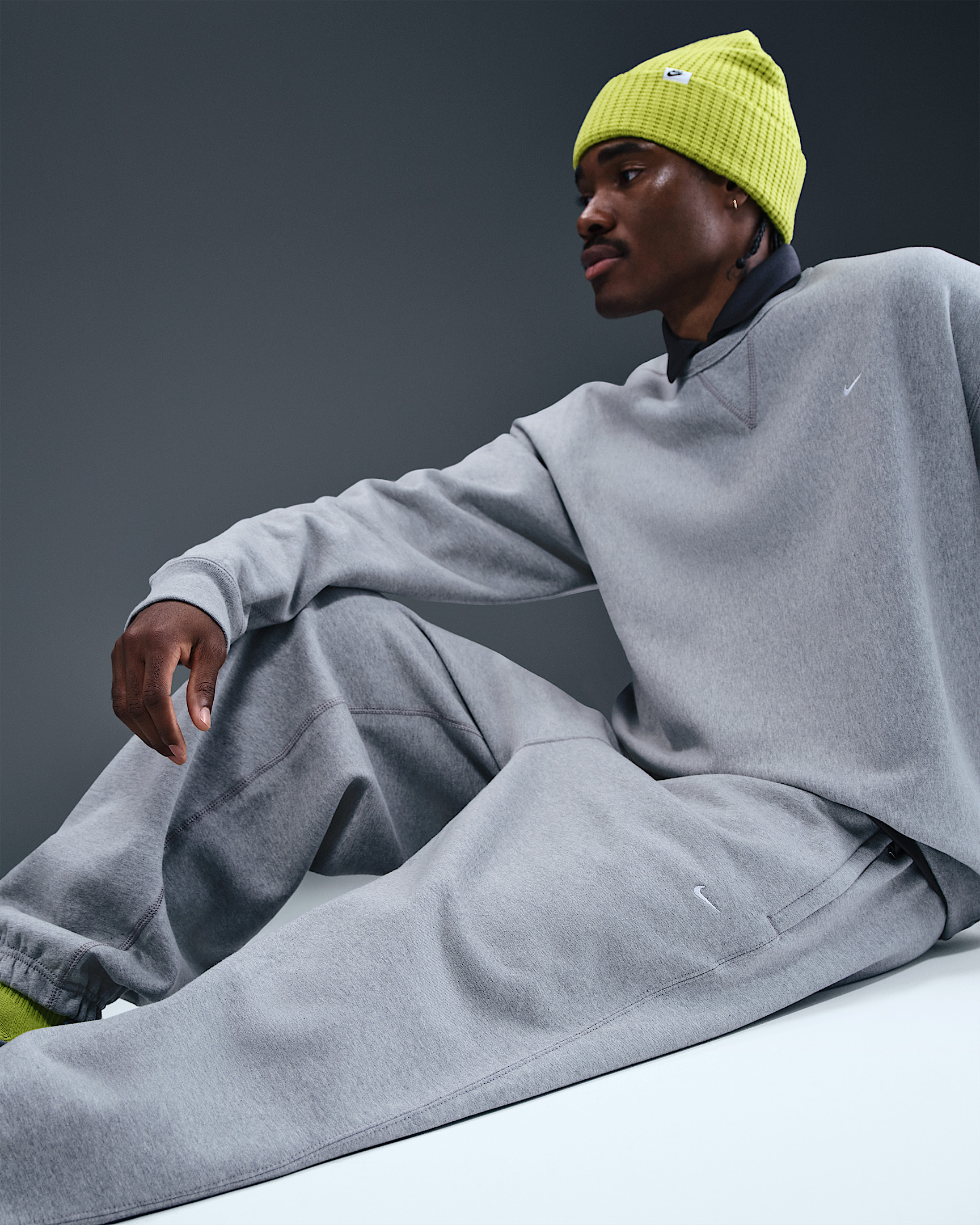 Nike Solo Swoosh Men's Cuffed Fleece Pants - 5