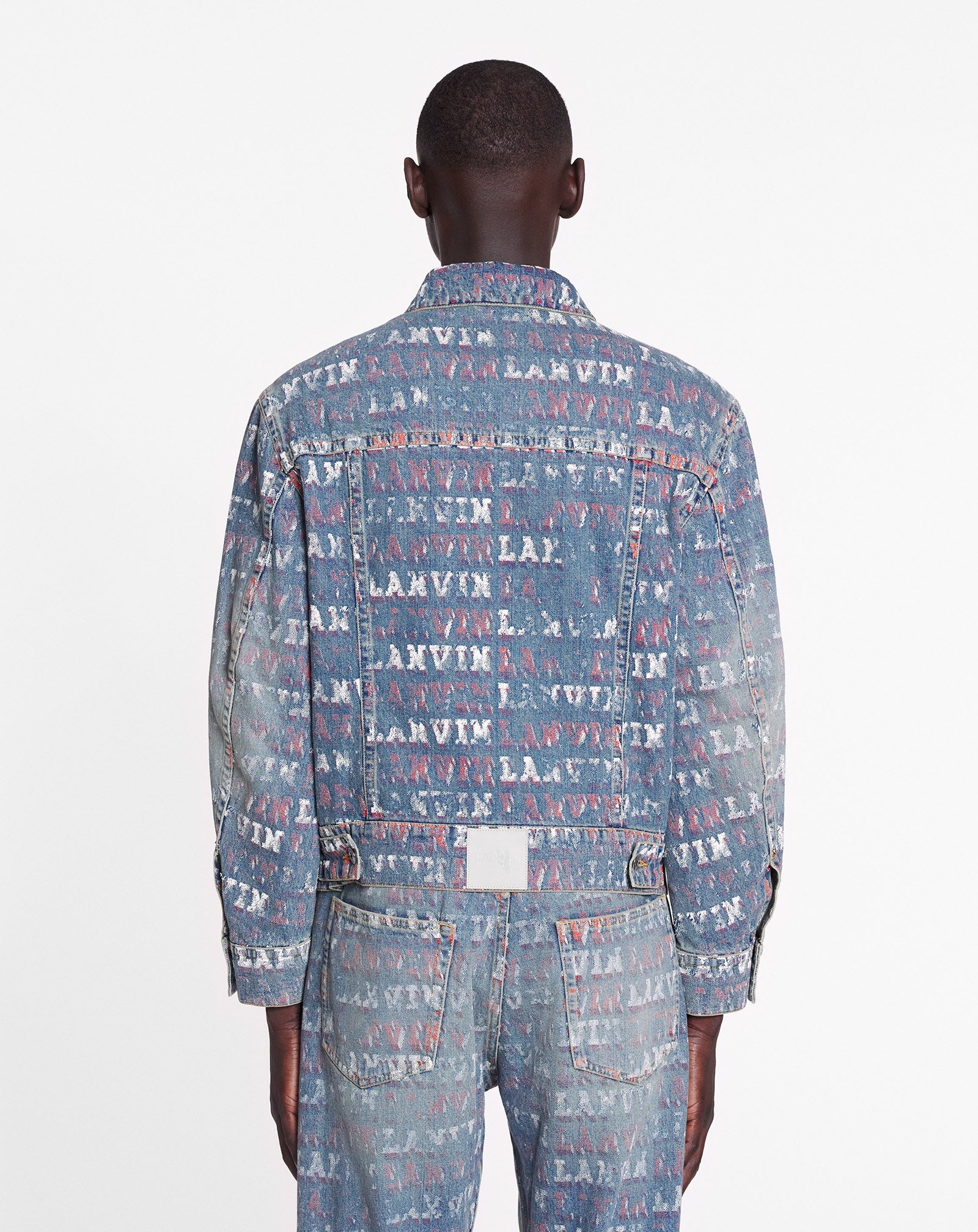 LANVIN X FUTURE UNISEX ASYMMETRICAL PRINTED JACKET - 4