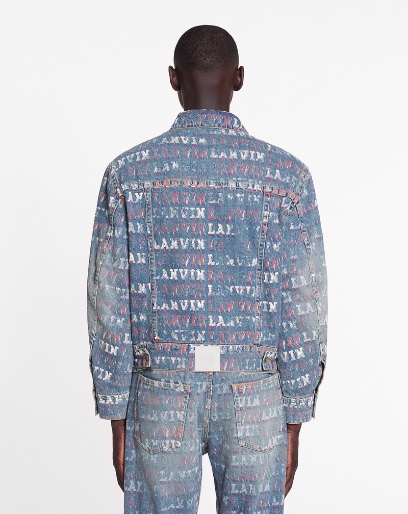 LANVIN X FUTURE UNISEX ASYMMETRICAL PRINTED JACKET 4