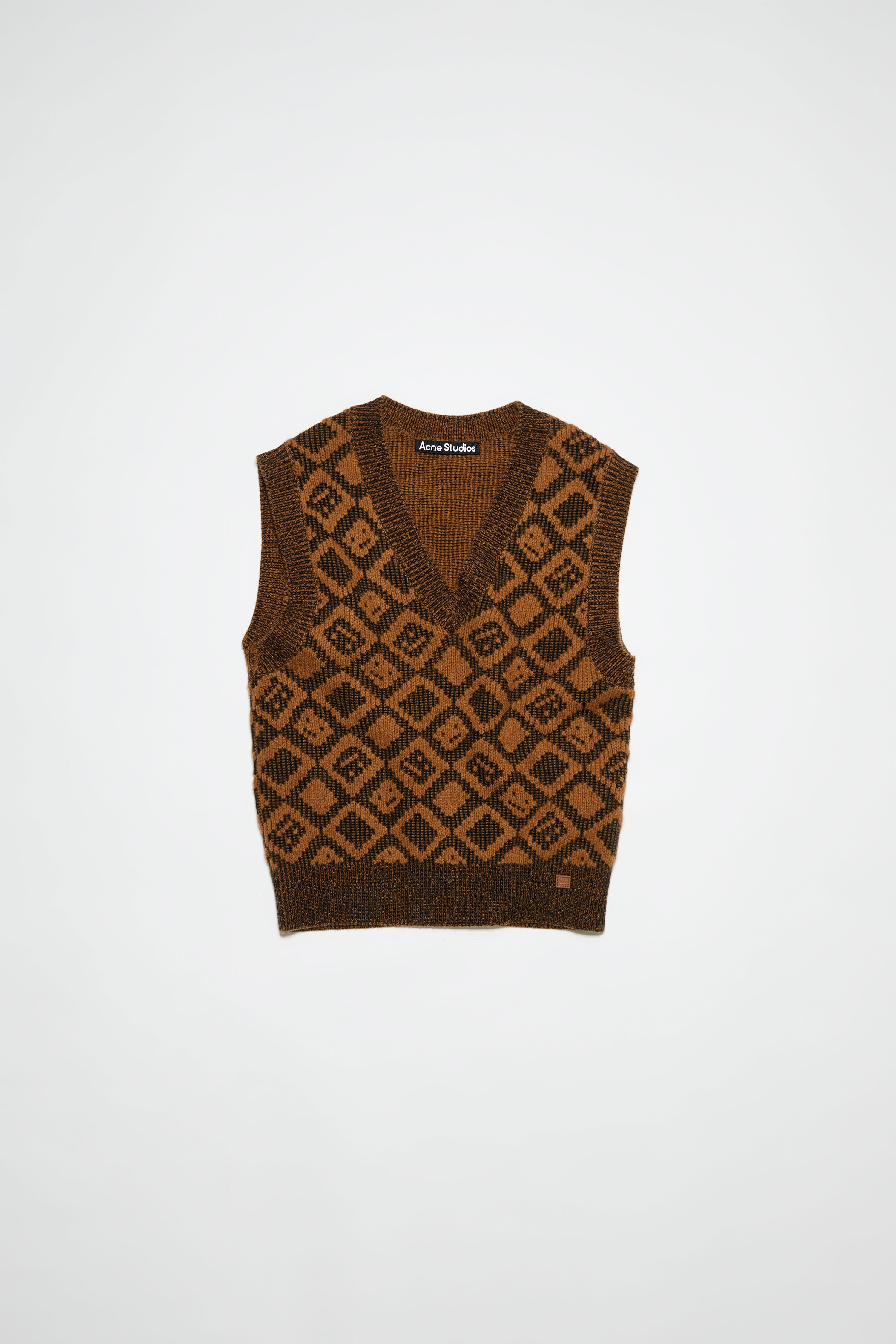 Face tiles vest - Toffee brown/black - 6