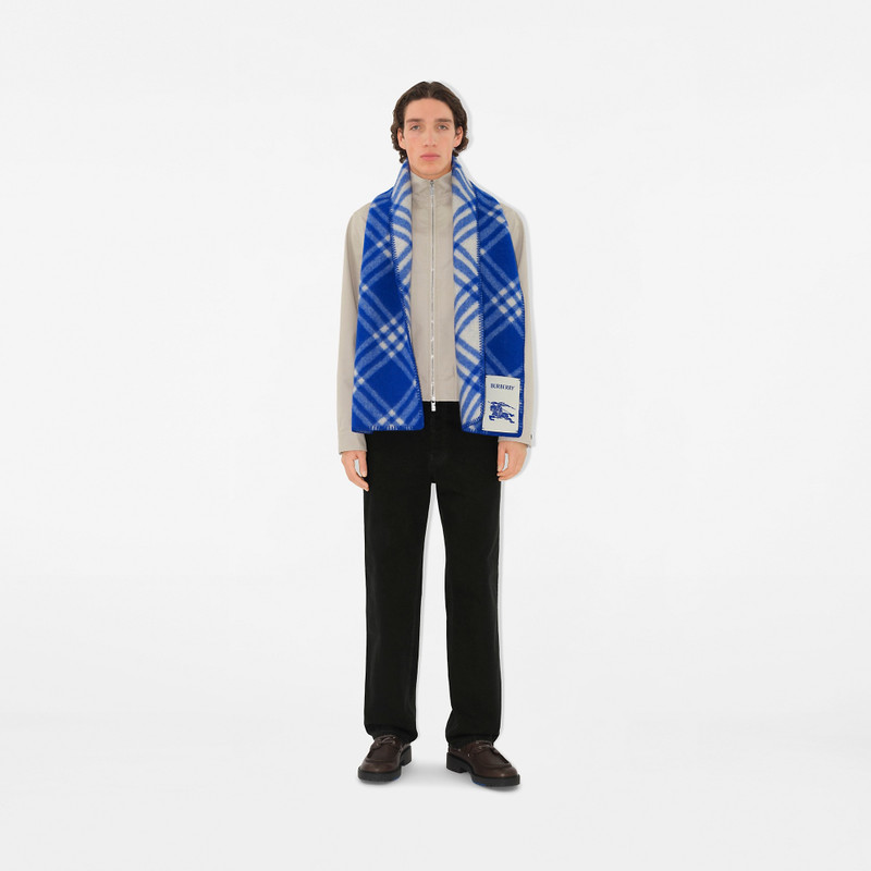 Check Wool Scarf 6