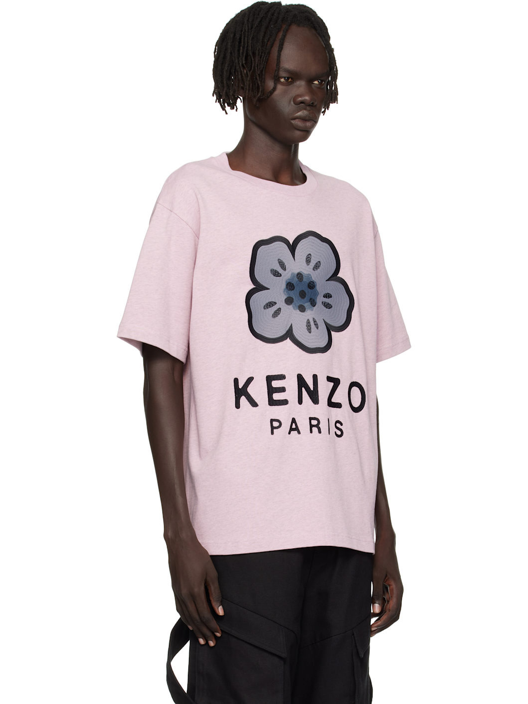Pink Kenzo Paris 'Boke Flower' Embroidered Oversized T-shirt - 2
