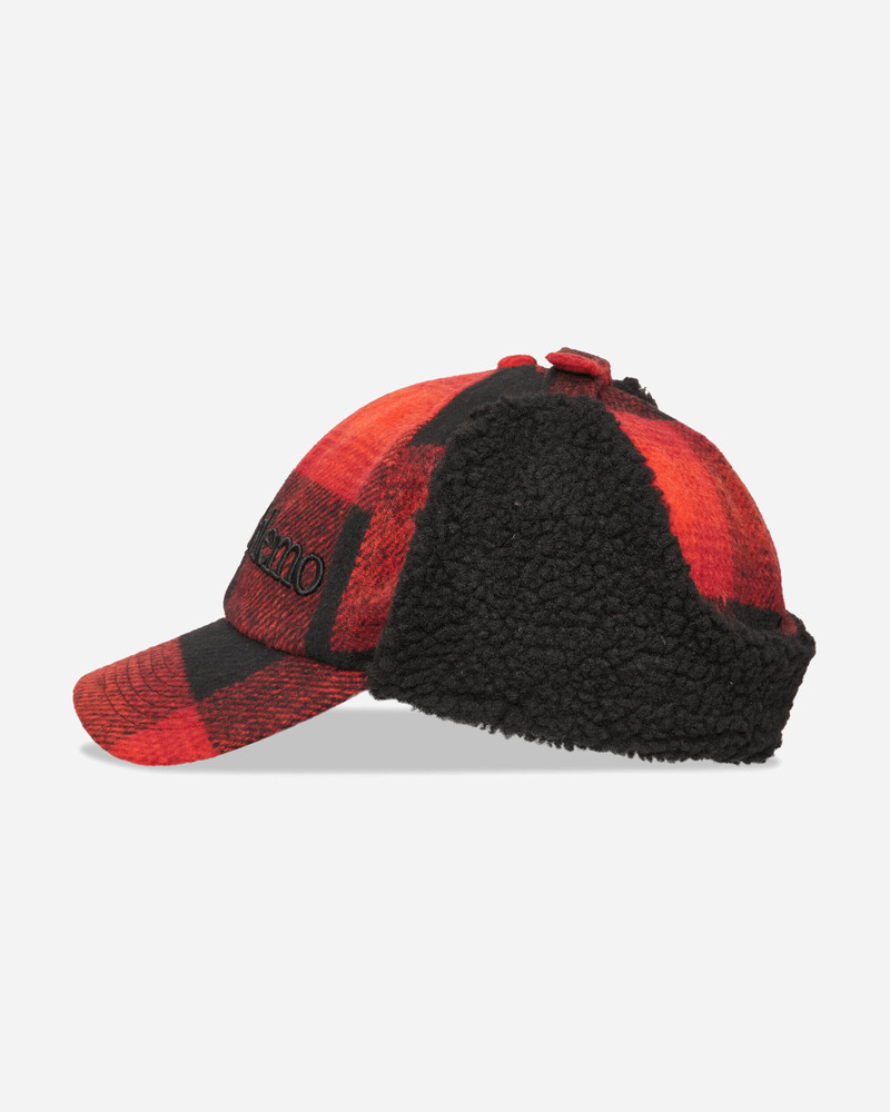 Plaid Flap Cap Red 3