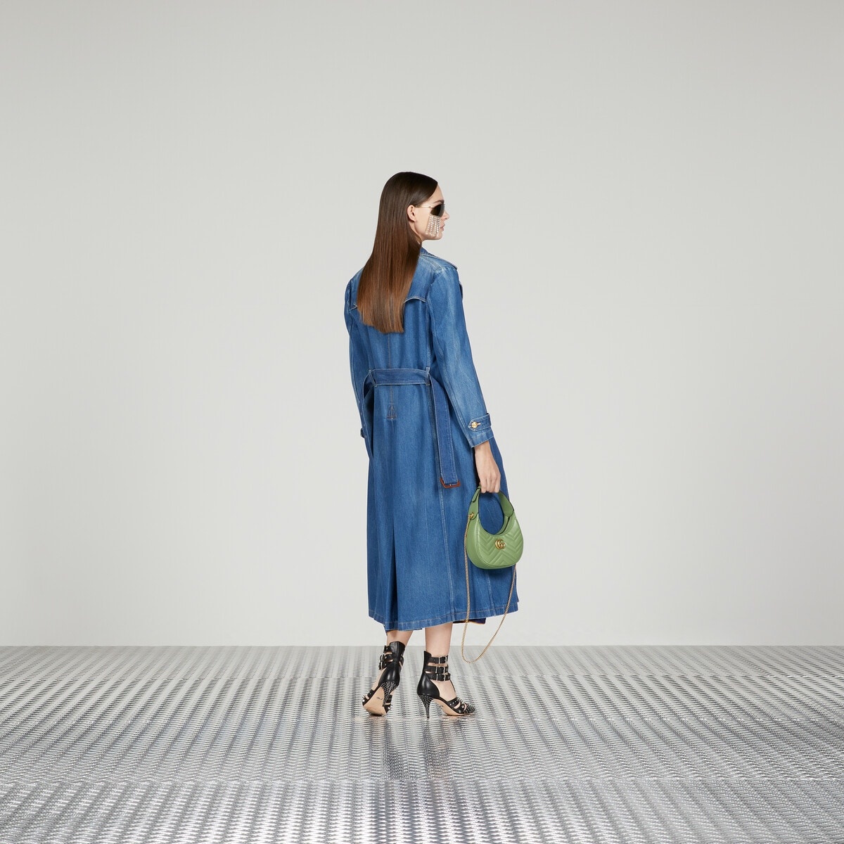 Denim trench coat - 3