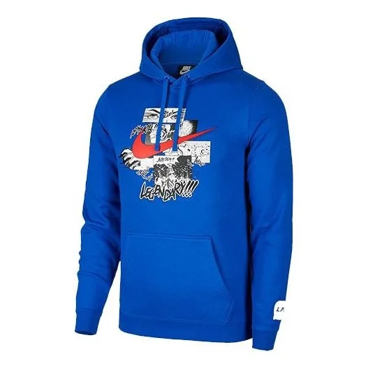 Men's Nike x LPL Crossover League Hooded Long Sleeves Blue CW4329-474 - 1