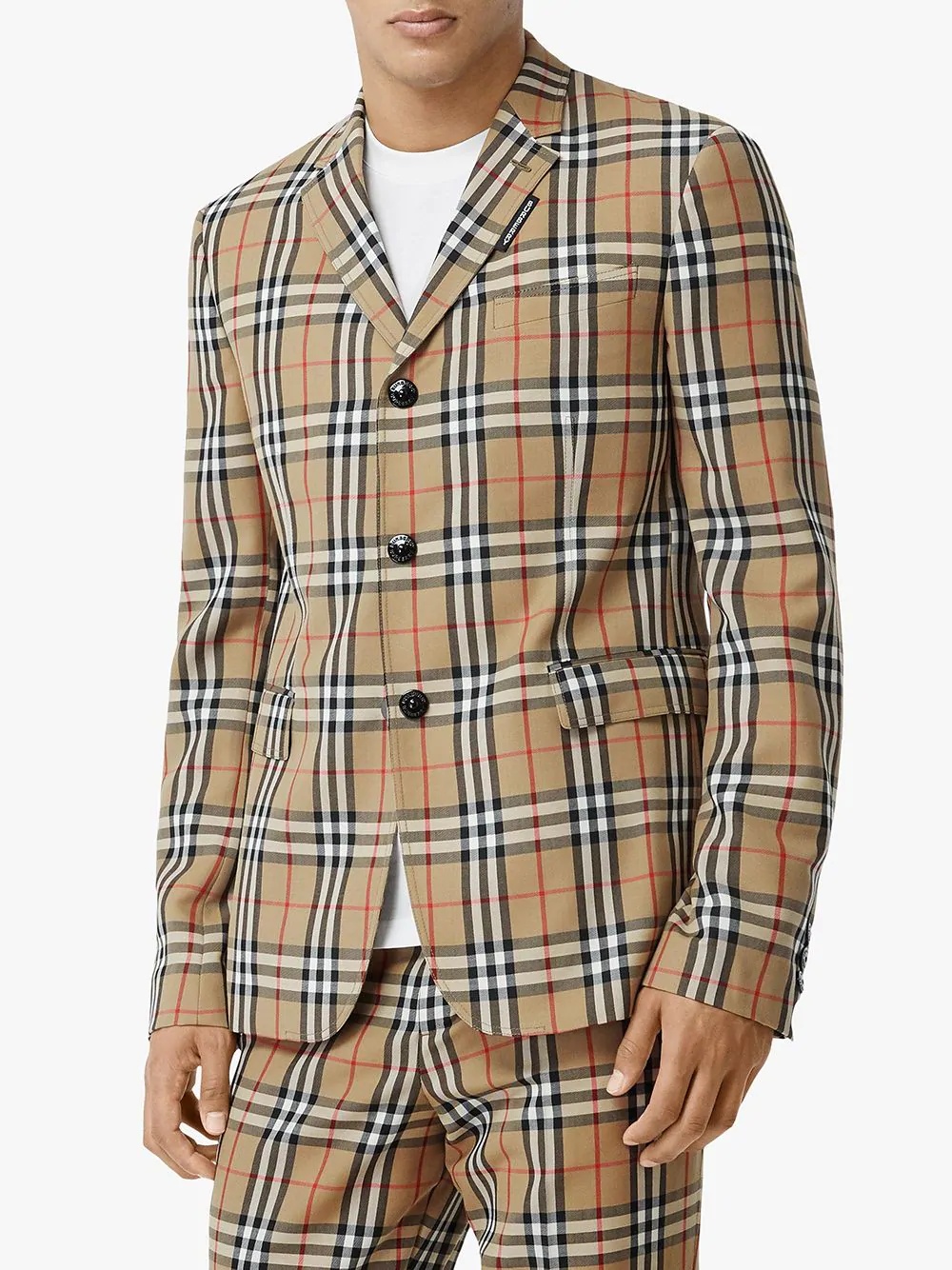 Vintage Check tailored blazer - 3