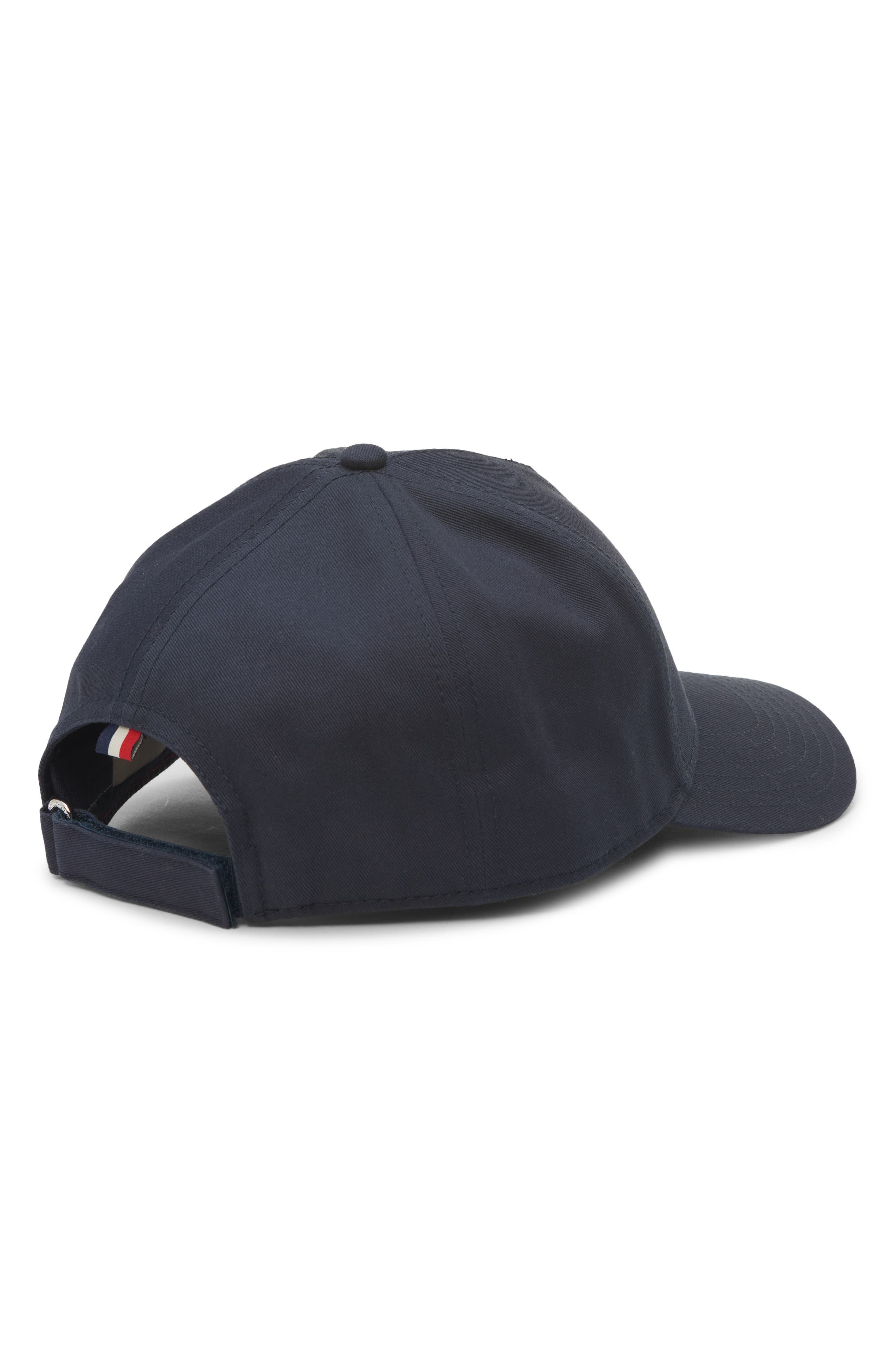 Moncler Embroidered Logo Adjustable Baseball Cap in Dark Navy Blue at Nordstrom - 3