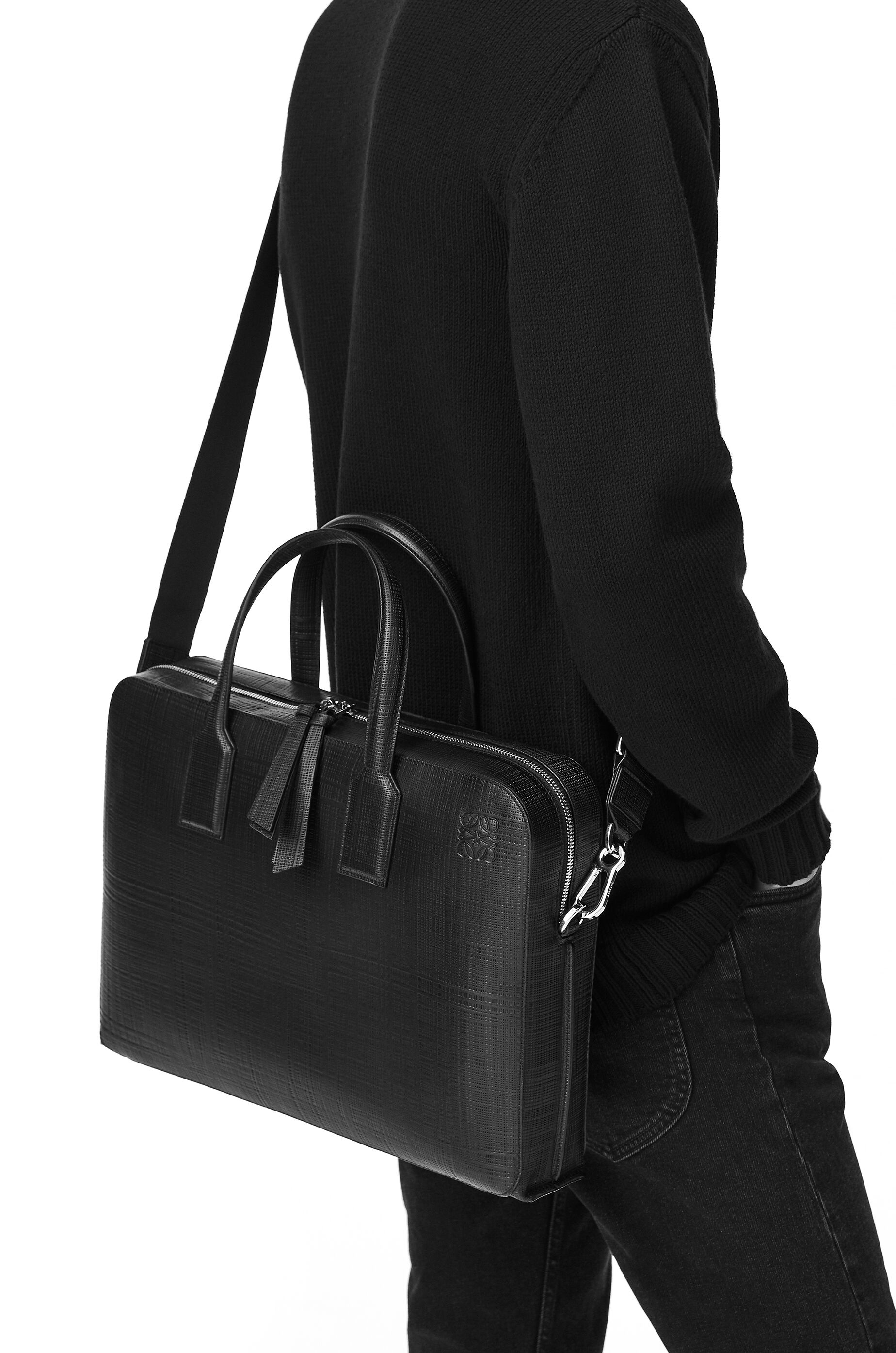 Goya thin briefcase in soft grained calfskin - 2