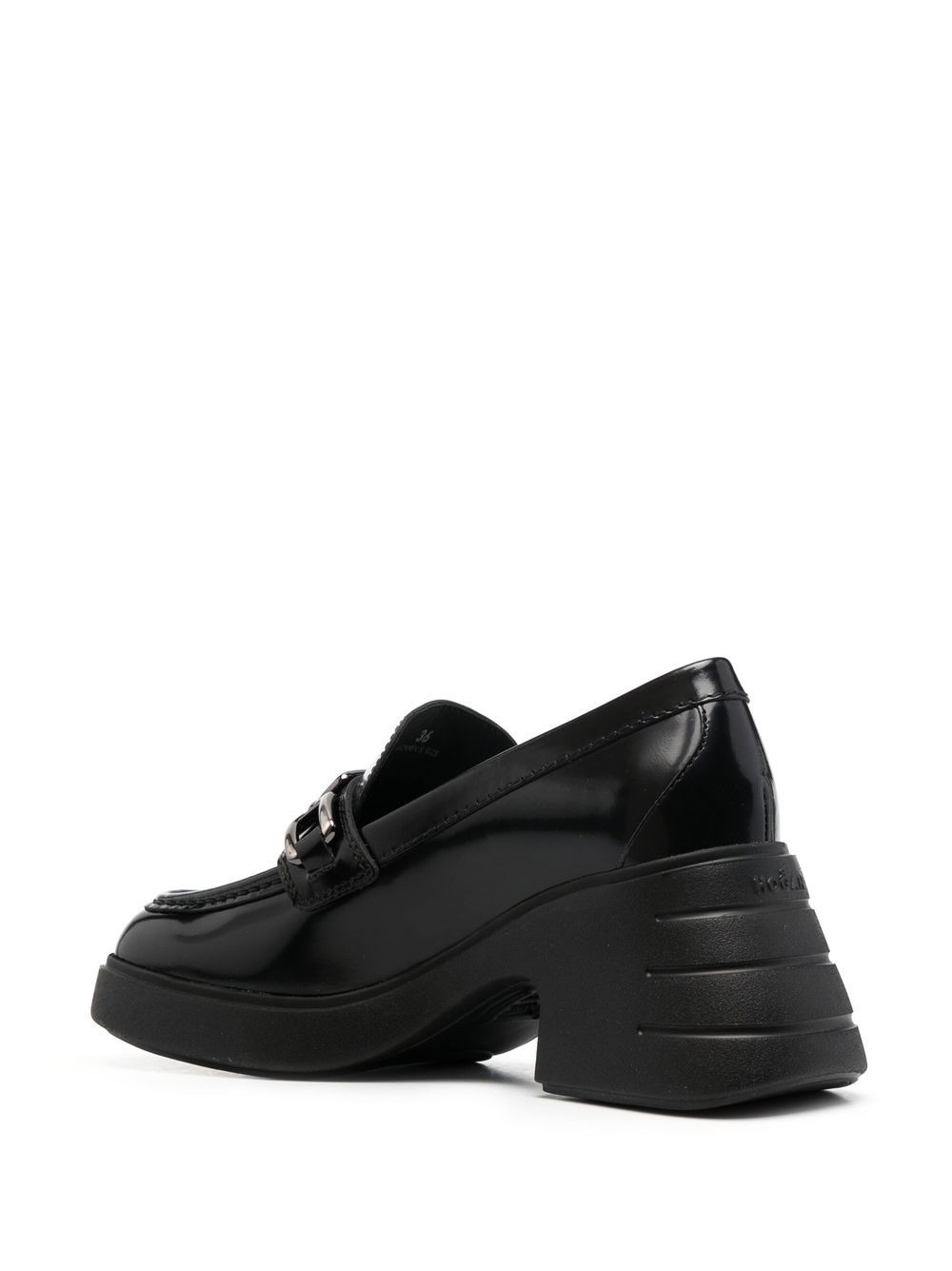 70mm chunky leather loafers - 3