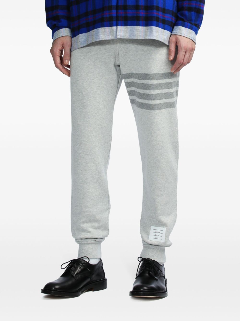 4-Bar stripe cotton track pants - 3