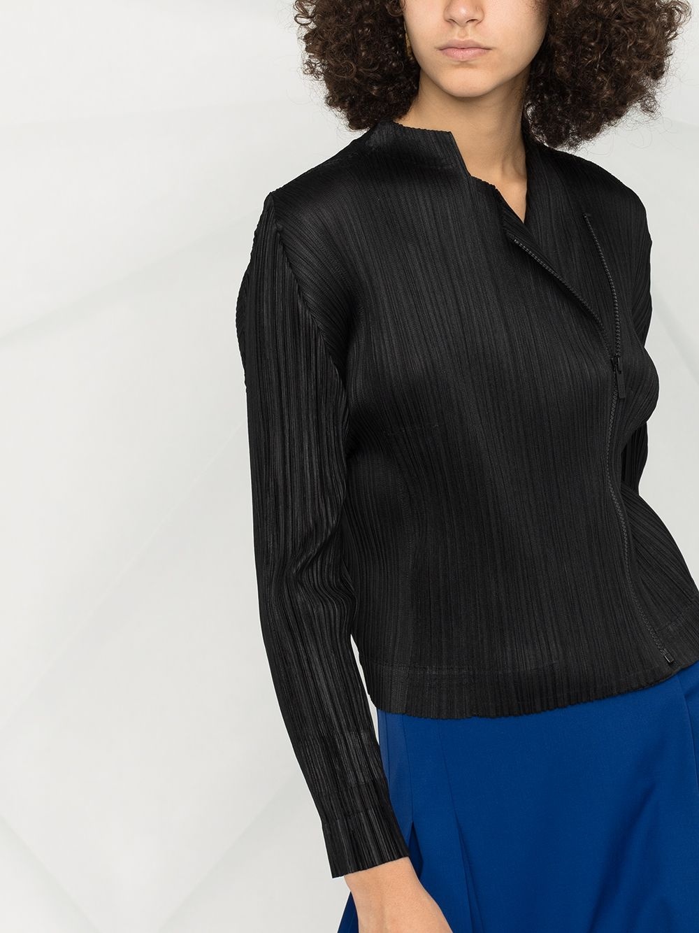 pleated wrap jacket - 3