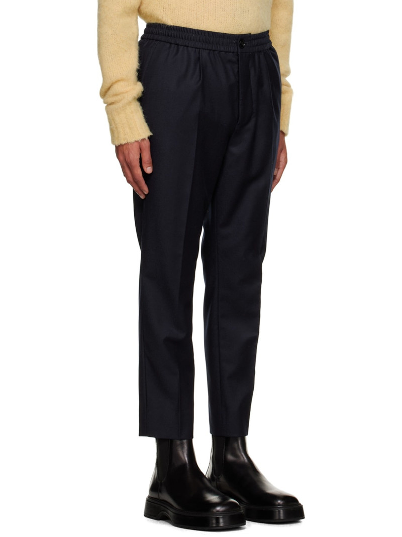 Navy Drawstring Trousers 2