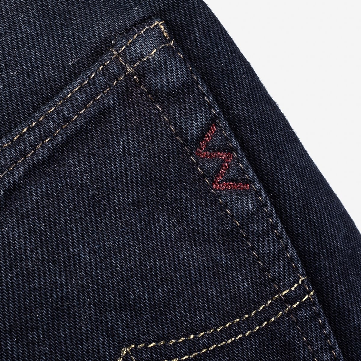 IH-1955S-OD 21oz Selvedge Denim "1955" Straight Cut Jeans - Indigo Overdyed Black - 11