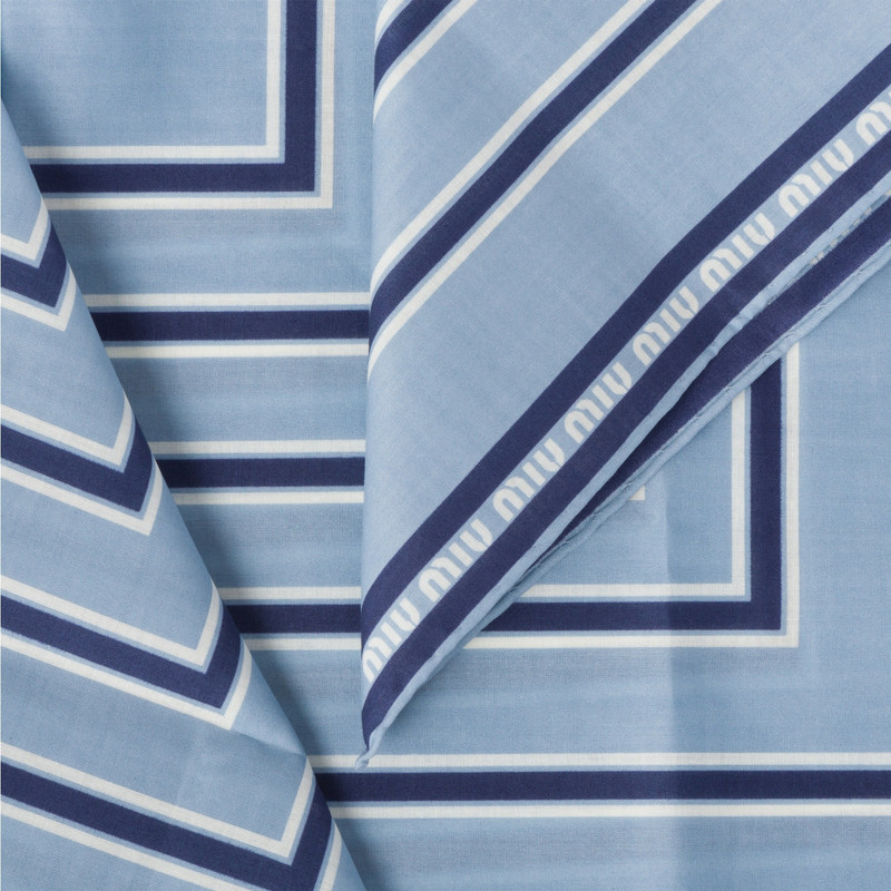 Miu Miu Printed poplin scarf outlook