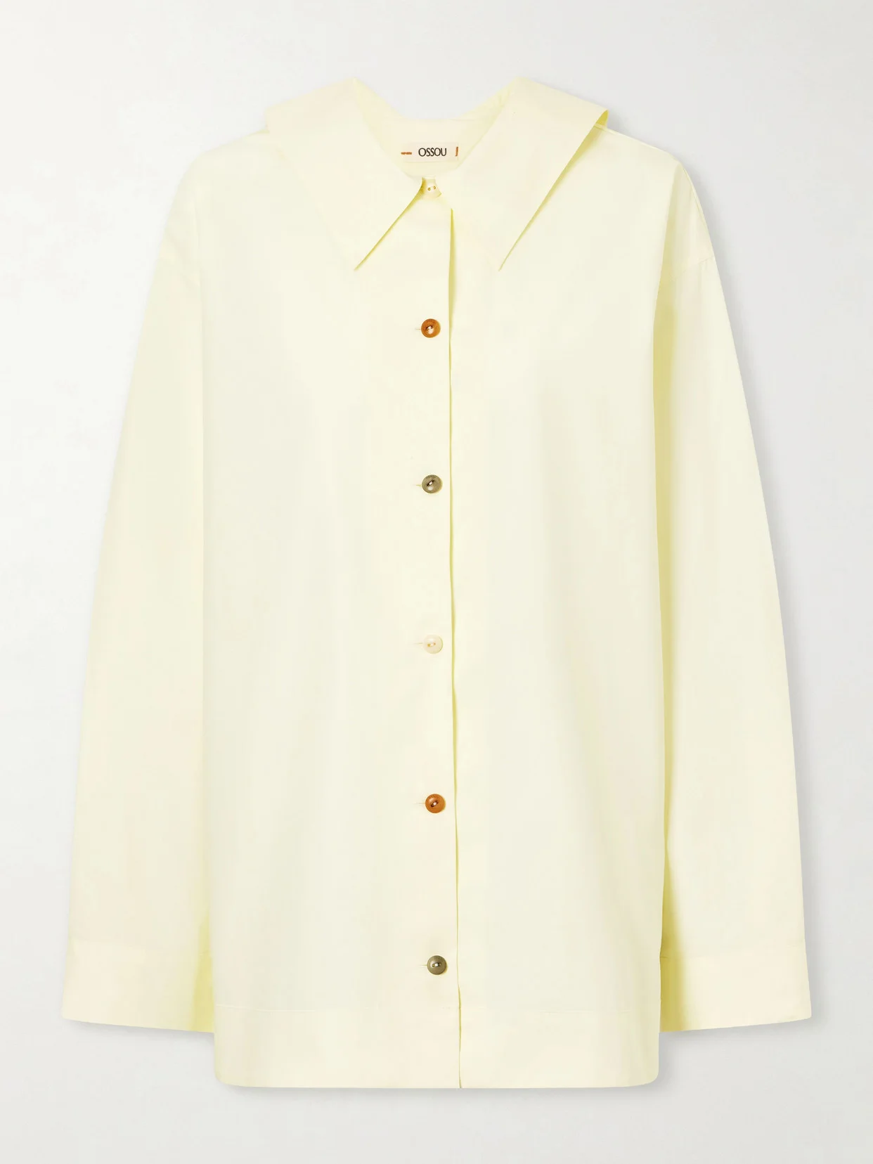 Cove Scarf-detailed Cotton-poplin Shirt - 1