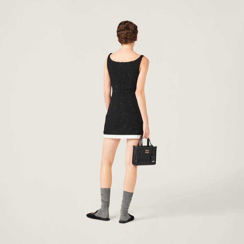 Sequined bouclé mini-dress 3