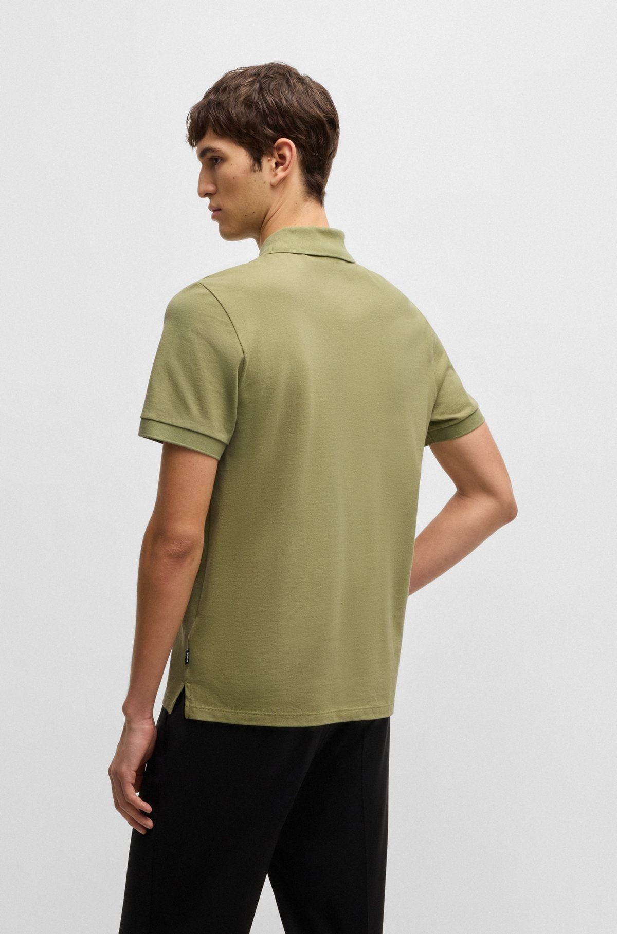 PALLAS REGULAR-FIT POLO SHIRT IN COTTON WITH EMBROIDERED LOGO - 5