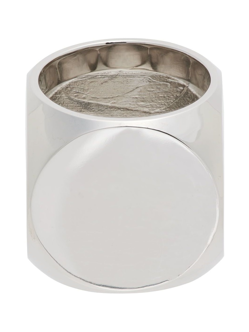 Silver & Black Logo Dice Ring - 3