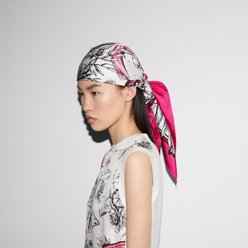 Printed silk carré 4