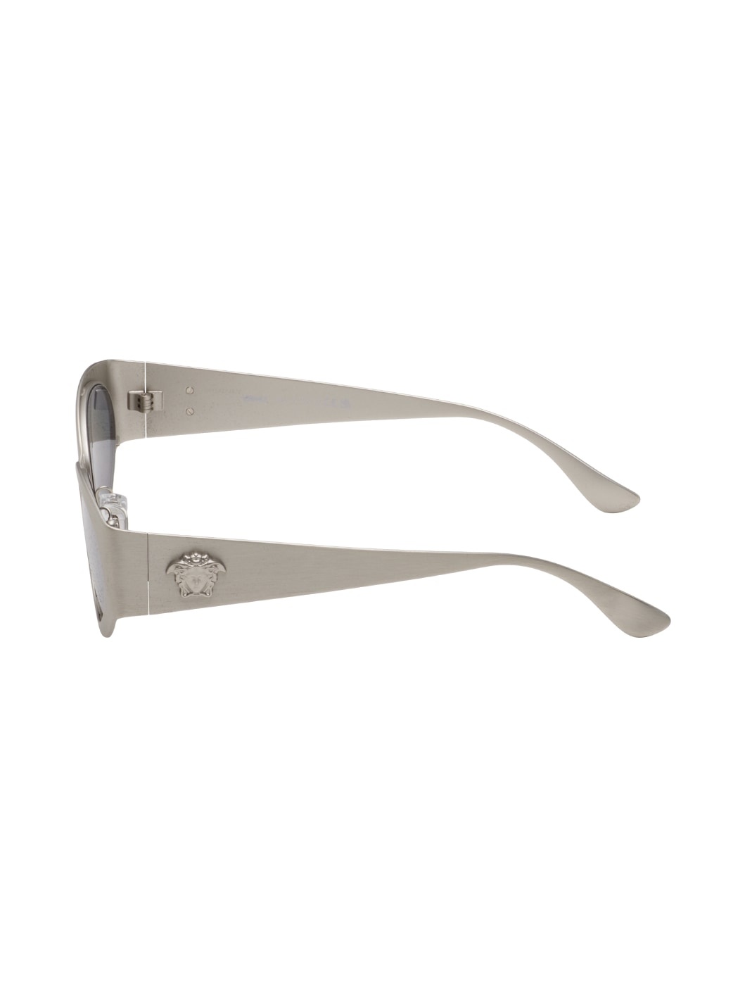 Silver 'La Medusa' Oval Sunglasses - 3