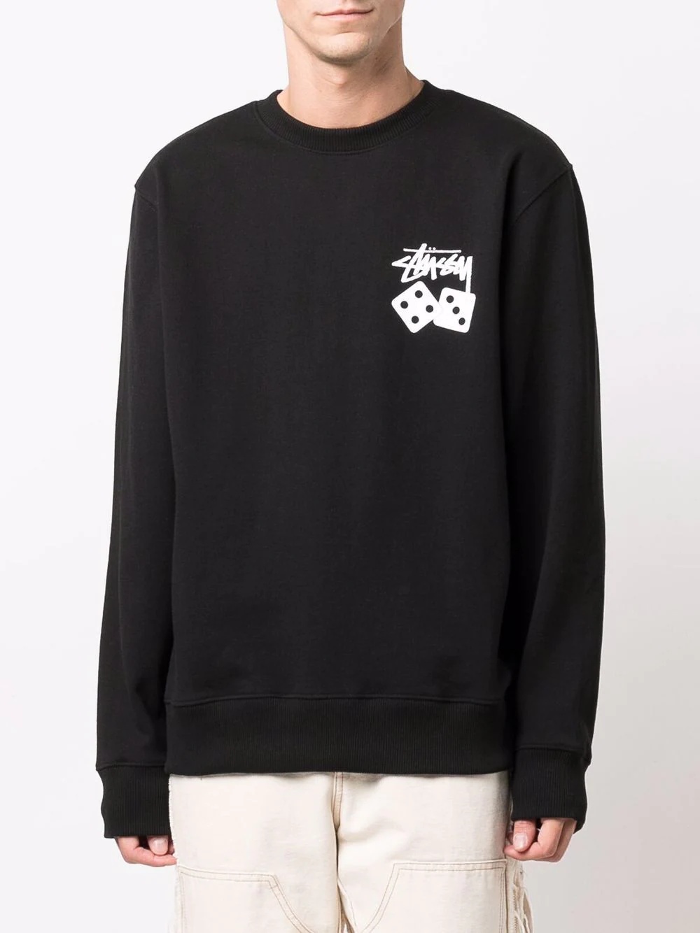 logo-print crew-neck sweatshirt - 3