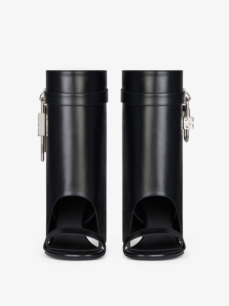 SHARK LOCK SANDALS IN LEATHER 2