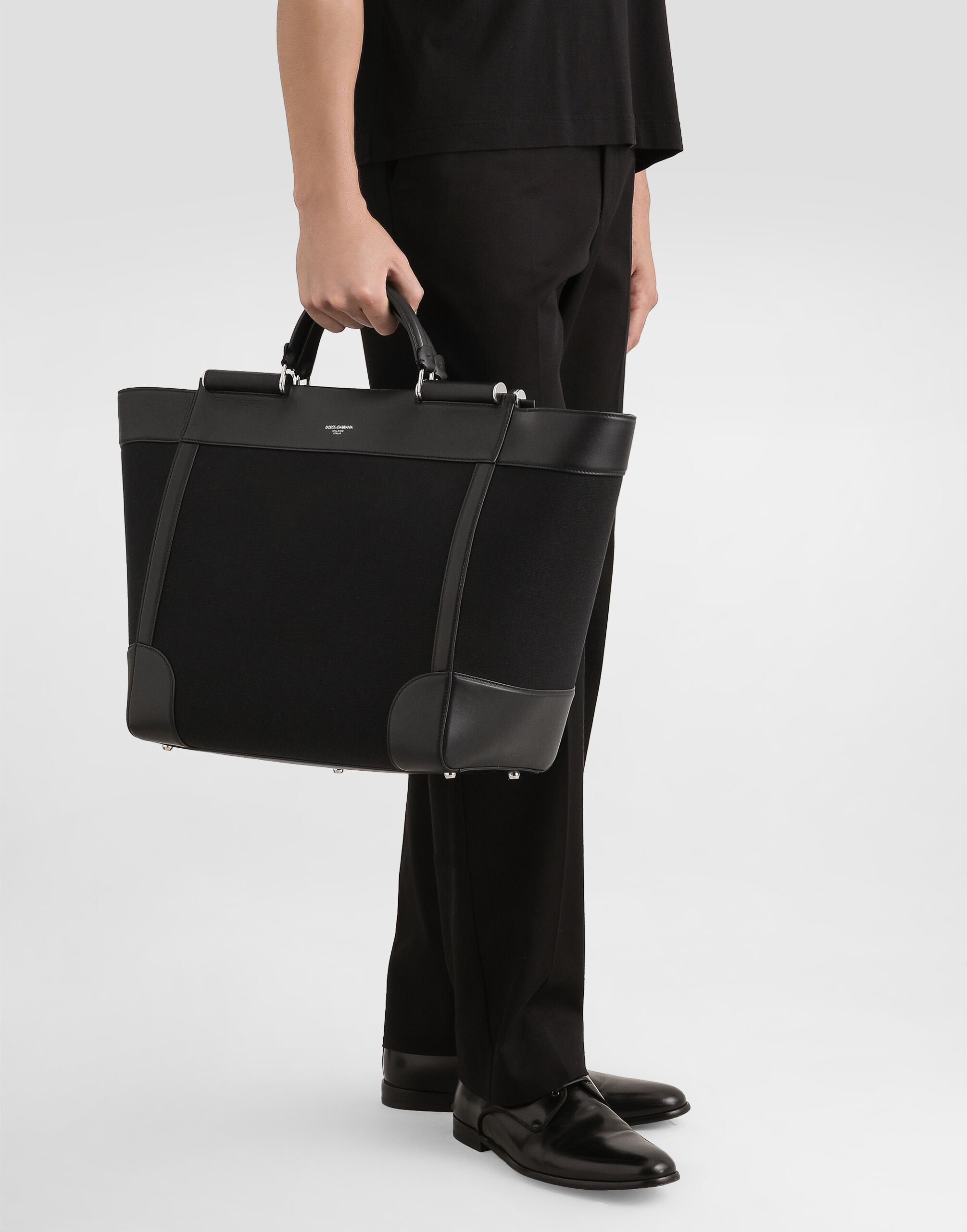 Calfskin and panama bag - 2