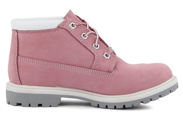(WMNS) Timberland Nellie Waterproof Chukka Wide Fit Boots 'Pink Nubuck' 23308 - 2