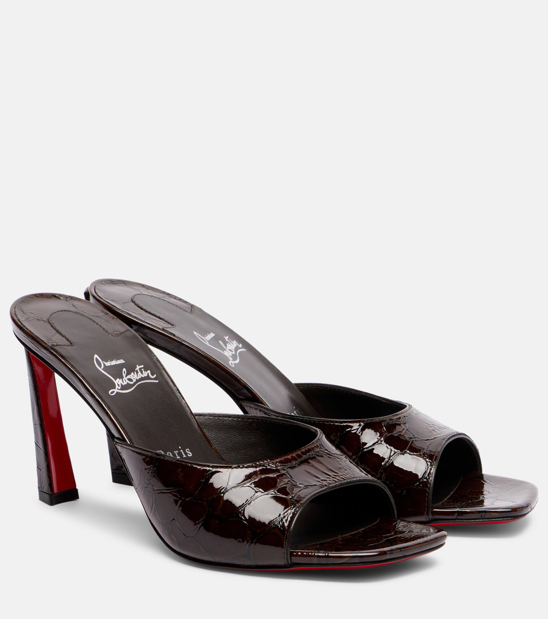 Condora 85 patent leather mules - 1